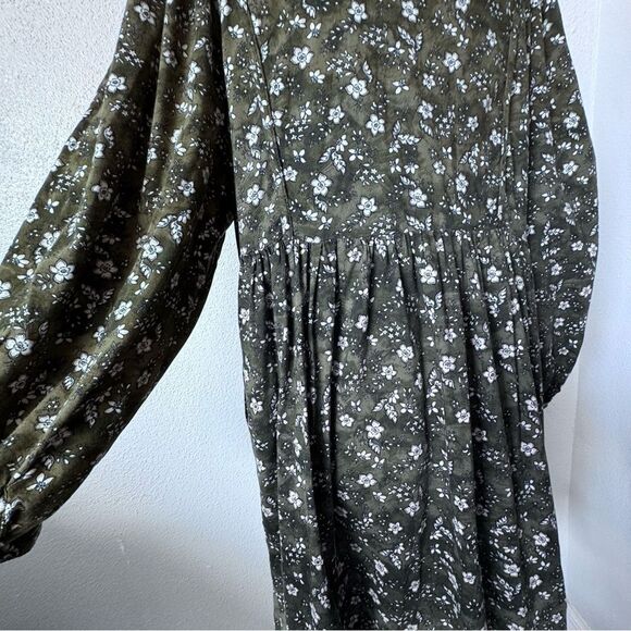 Old Navy Boho Spirit Dress Floral Green Pockets Shabby Chic SZ XL - Picture 11 of 15